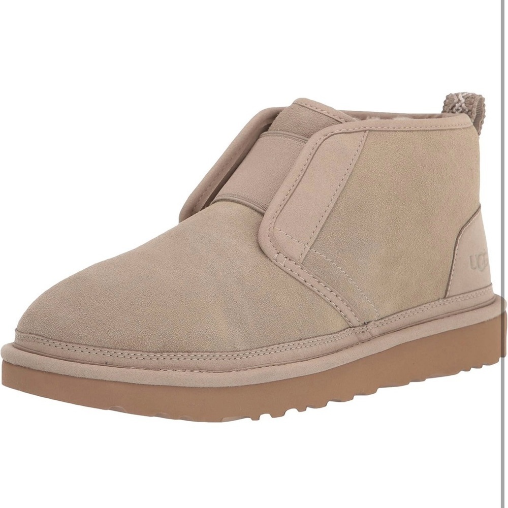 UGG Neumel Flex Chukka Boot Slip on Sheepskin Chestnut Brown Men's Sz 10 - Picture 2 of 9